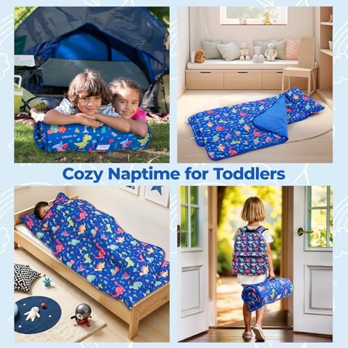Kulahlik daycare nap mat set close up view of the personalization name tag feature
