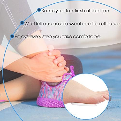 Syhood foot inserts for men and women showing strong adhesive backing
