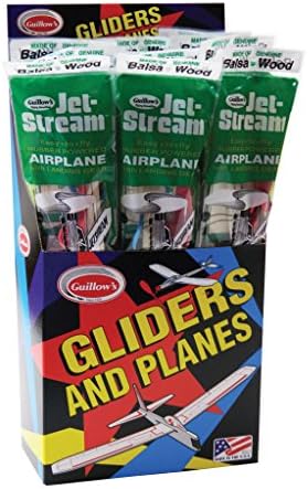 Guillow's rubber band powered toy plane assembly showing wingspan