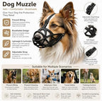 LH NTGR humane dog muzzle for large dogs prevents biting