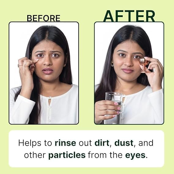 Traditional copper eye care tool for natural eye hygiene and cooling
