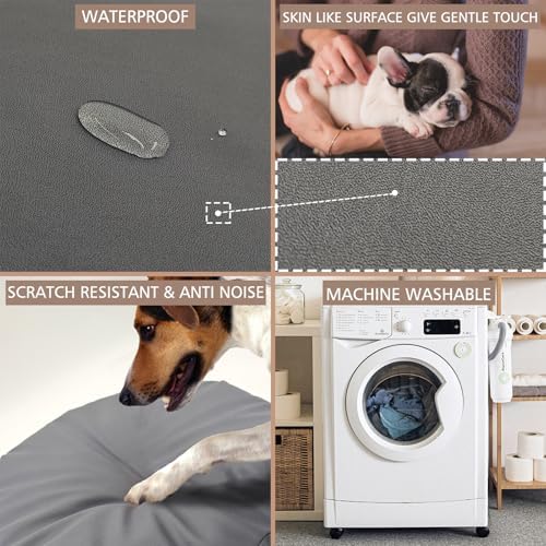 Panabana round dog bed mattress sleeve resisting liquid spills and stains