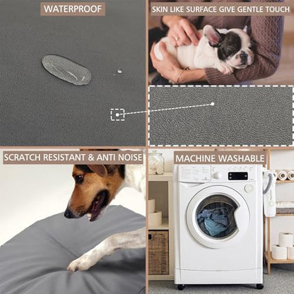 Panabana round dog bed mattress sleeve resisting liquid spills and stains