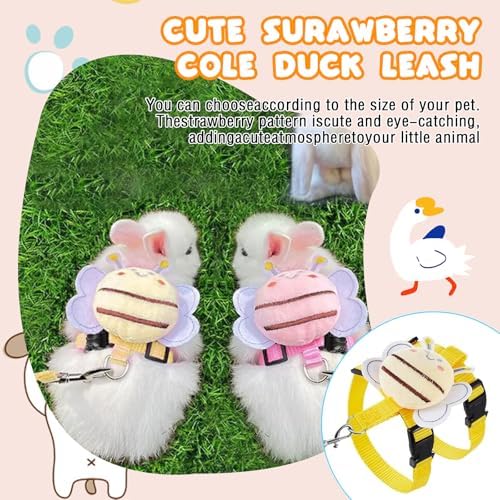 Small kitten vest harness showing the plush bee ornament detail