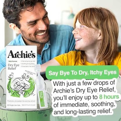 Ultra lubricating eye drops for red eye relief and natural tear simulation.