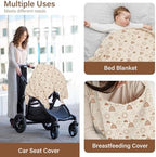 Mexxi nursing cover folded compactly in a bag
