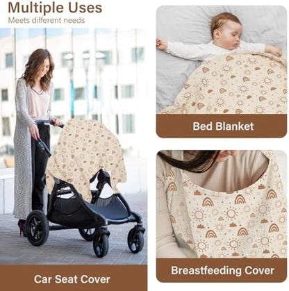 Mexxi nursing cover folded compactly in a bag