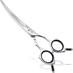 HASHIMOTO Dog Grooming Scissors, Curved Scissors for Dog Grooming, 6.5 inch, 30 Degree of Curved Blade,Light Weight, Pet Shears for Trimming Face and Paws. - Image 9
