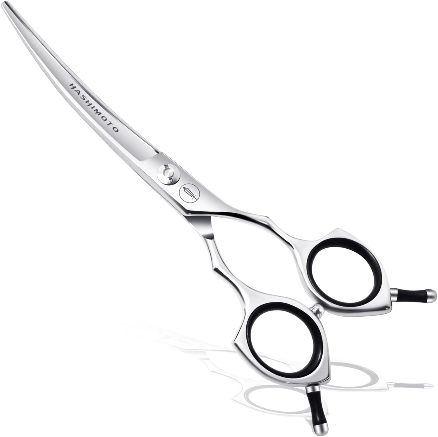 HASHIMOTO Dog Grooming Scissors, Curved Scissors for Dog Grooming, 6.5 inch, 30 Degree of Curved Blade,Light Weight, Pet Shears for Trimming Face and Paws. - Image 9