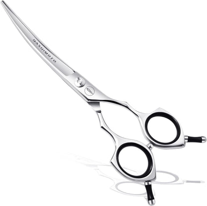 HASHIMOTO Dog Grooming Scissors, Curved Scissors for Dog Grooming, 6.5 inch, 30 Degree of Curved Blade,Light Weight, Pet Shears for Trimming Face and Paws. - Image 9