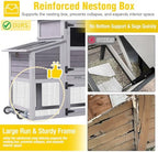 Aivituvin outdoor wooden chicken shelter nesting box close up
