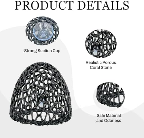 Compact textured rockery cave ornament for small freshwater aquariums