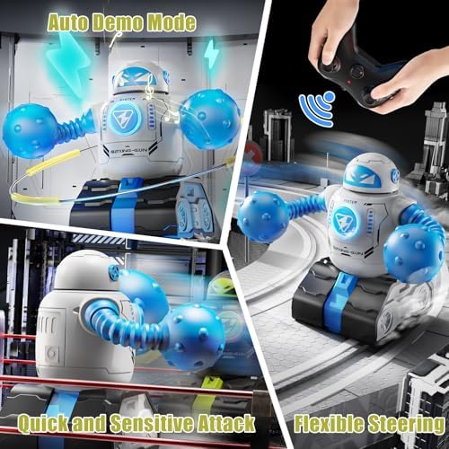 Close up of remote control fighting robot sensor
