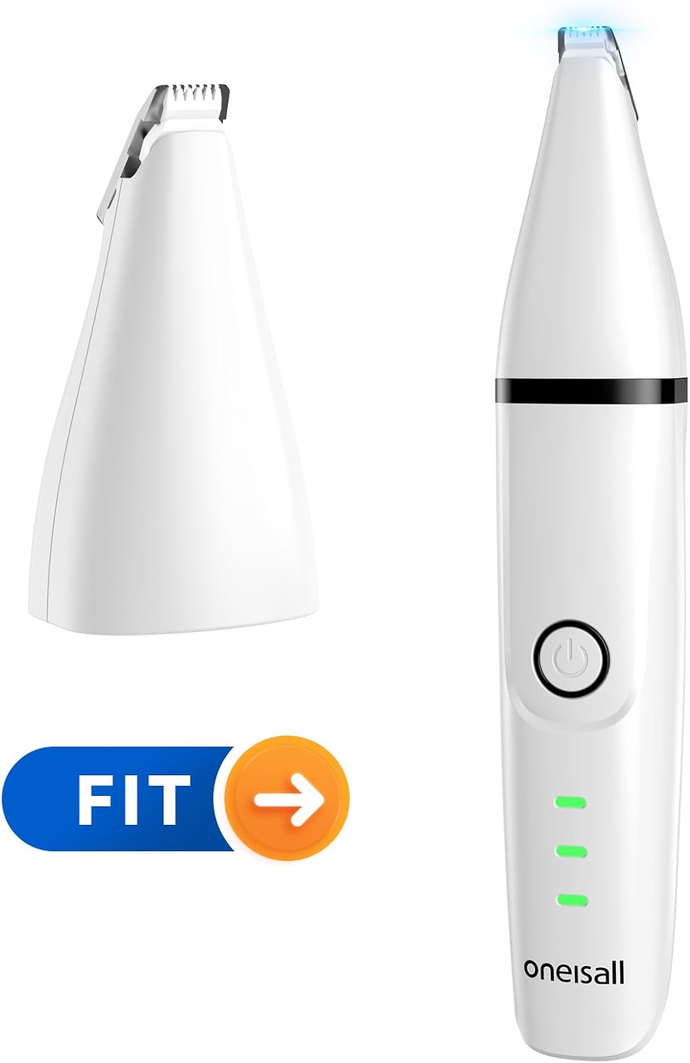 Detachable stainless steel mini trimmer blade for Oneisall N12 pet clipper kit closeup