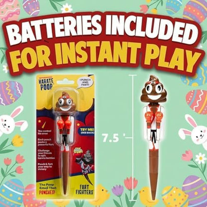 Authentic USA imported Kamhi World novelty pen packaging highlighting the seven funny sounds feature.