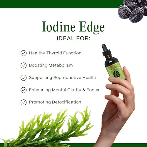 Organic liquid iodine supplement facts and ingredients label view