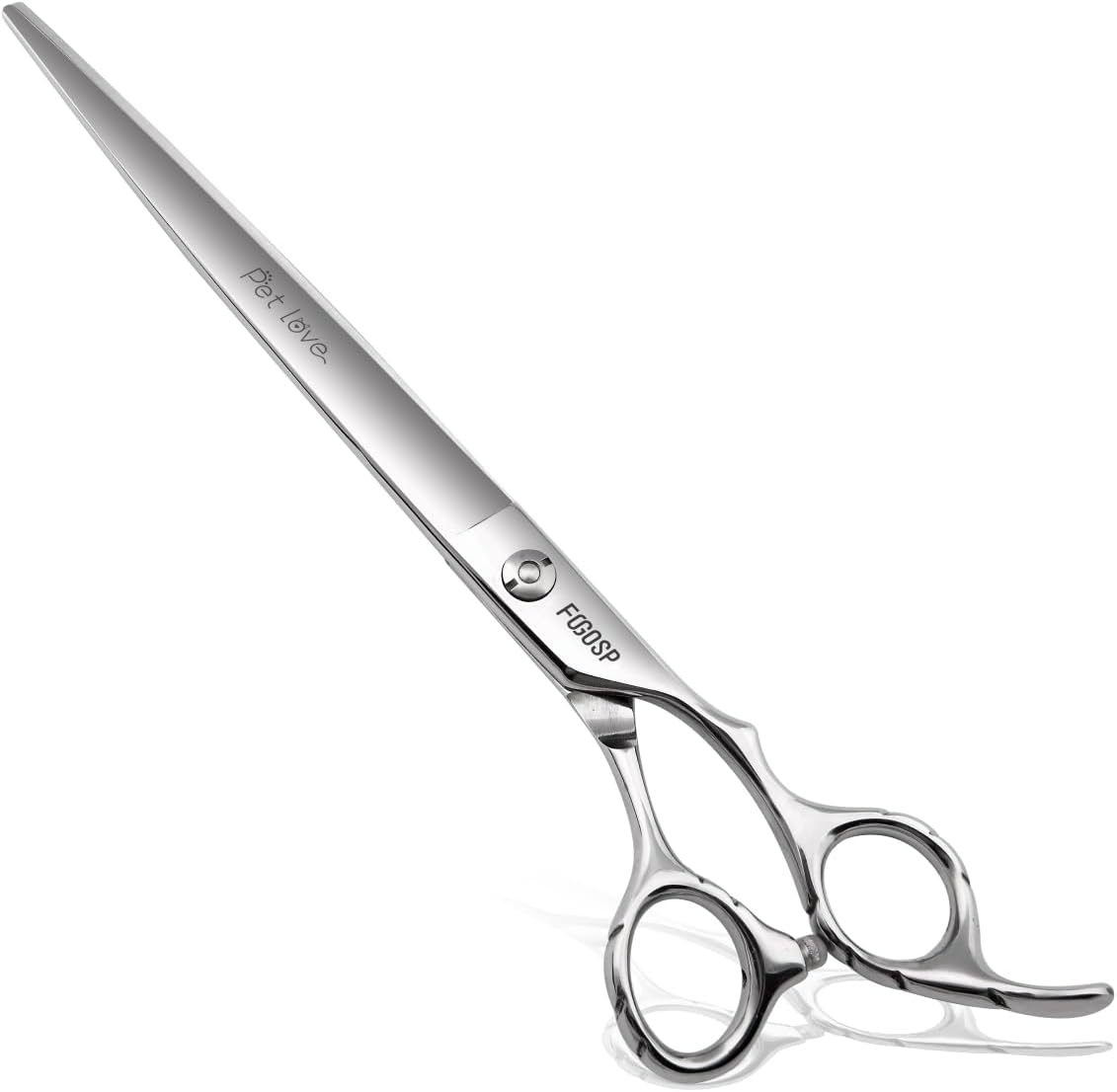 8.0'' Curved Chunkers Shears for Dog Grooming Professional Magic Pet Grooming Scissors with Big Artificial Diamonds 38 Teeth for Large Dogs(8.0 in, Curved Chunkers) - Image 11