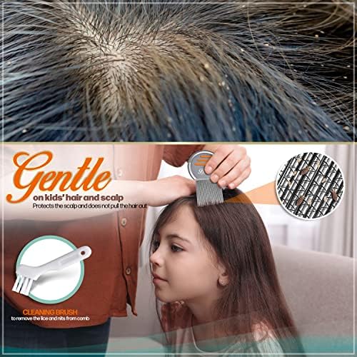 Comparison view of the fine tooth spacing on the Bussani lice comb for dandruff and nit extraction.