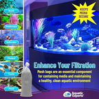 Aquatic Experts reusable filter media bags packaging display