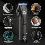 BILLAR rechargeable foil shaver for men designed for clean shaves and smooth bald fades