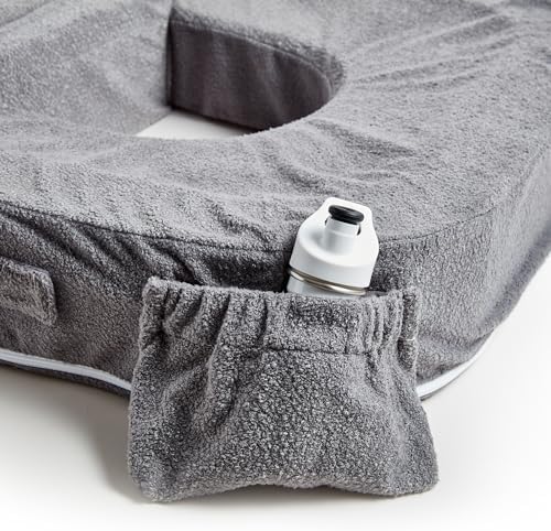 Close up of silent release buckle on My Brest Friend twin pillow