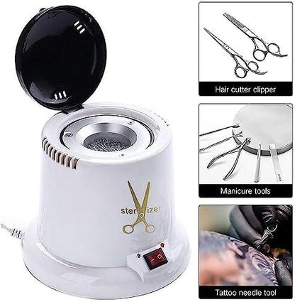 High temperature dry heat sterilizer for metal scissors and tweezers