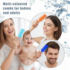 Detailed view of the fine teeth used for removing head lice and pet fleas.