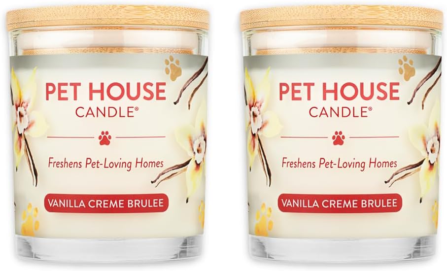 One Fur All Pet House Vanilla Candle Plant-Based/Soy - Clean Burning Scented, Long Lasting Pet Odor Candle for Home - Fresh Citrus - Image 10