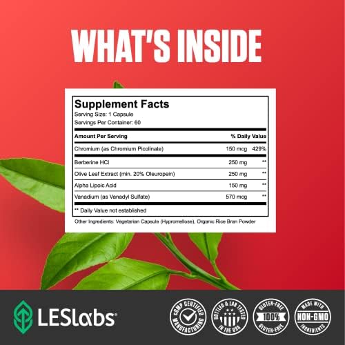 Premium USA imported LES Labs metabolic health supplement for carbohydrate balance