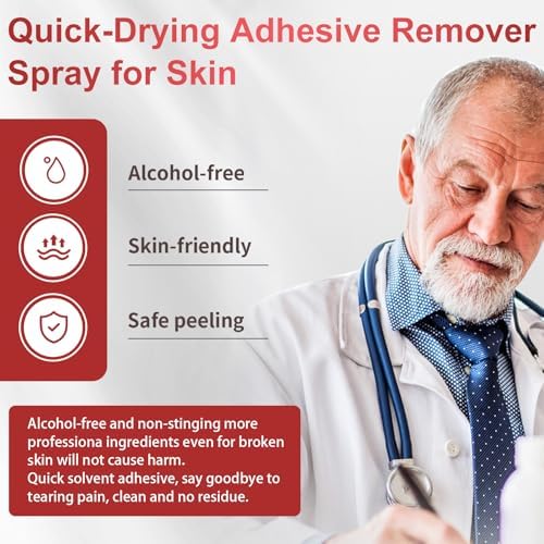 Nosgay silicone-based adhesive remover for sting-free wound dressing changes.