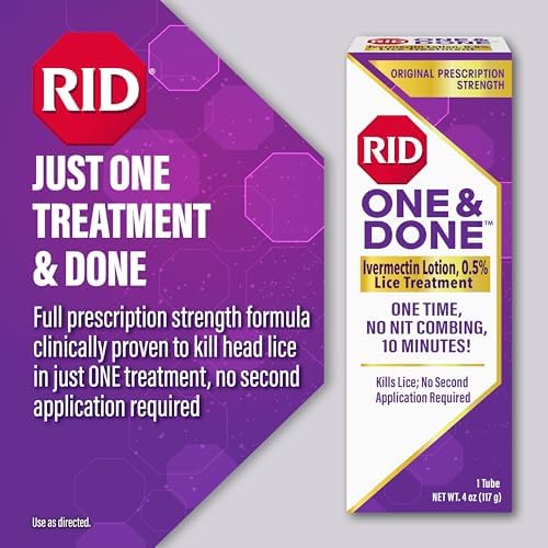 Rid One and Done lice treatment packaging detail