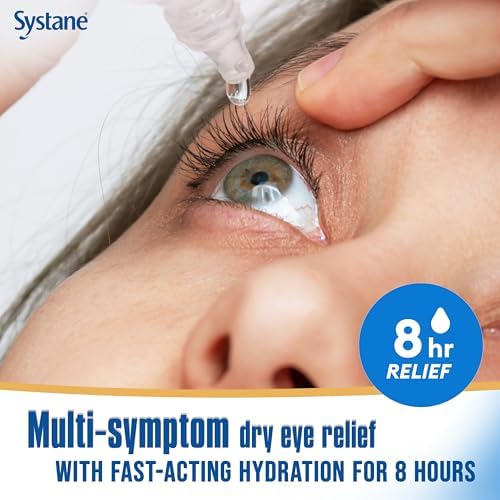 Two bottles of Systane Complete lubricant eye drops imported from USA.