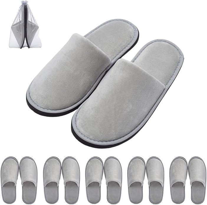 Umiriko Simeier gray spa slippers front view for guests