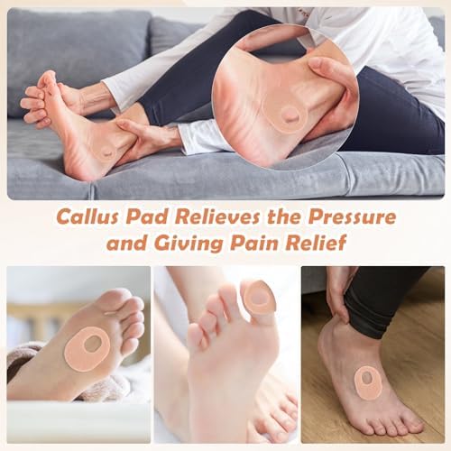 Shynek foot care cushions demonstrating the 0.2 inch thickness for pressure diversion.