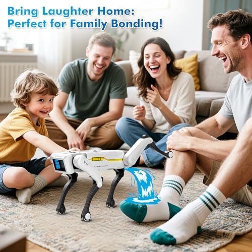 Dingdongwu smart robot dog charging with USB-C cable