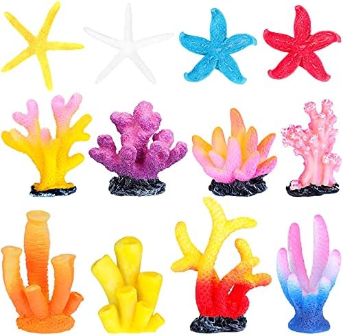 Mimorou colorful artificial coral reef ornaments for fish tank landscape decoration