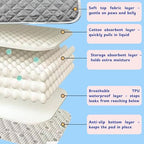 Quilted reusable pee pad for reptile travel and handling