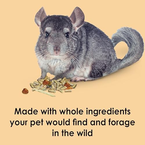 Chinchilla food bag showing rose hip and sweet potato pieces