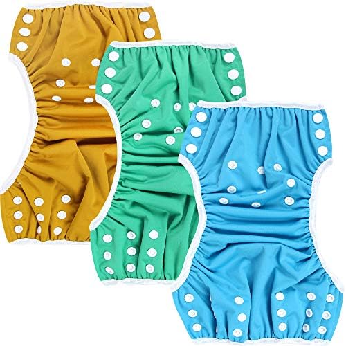 Close up view of the waterproof TPU outer layer on Leekalos swim diaper