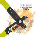 Side view of the generic precision bird tool demonstrating the rust resistant black oxide finish on the blades.