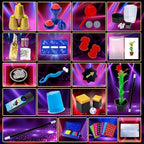 Detailed view of magic props and accessories