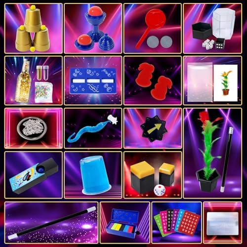 Detailed view of magic props and accessories