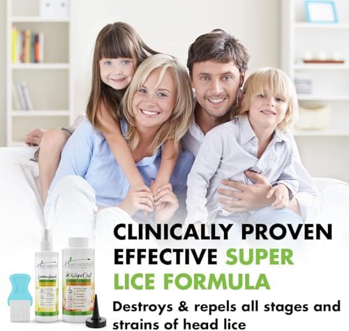 Lemon Heads natural repellent spray bottle for lice prevention