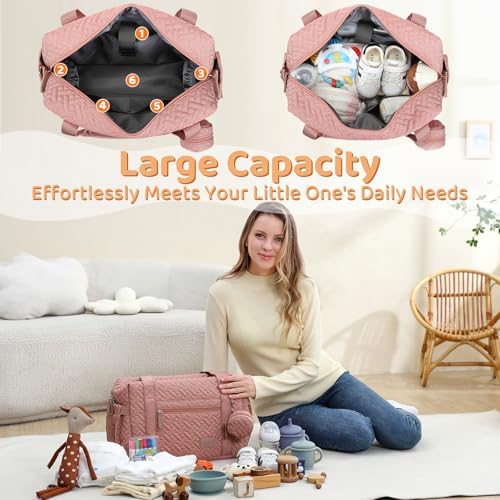 Jollito large capacity travel diaper bag side profile