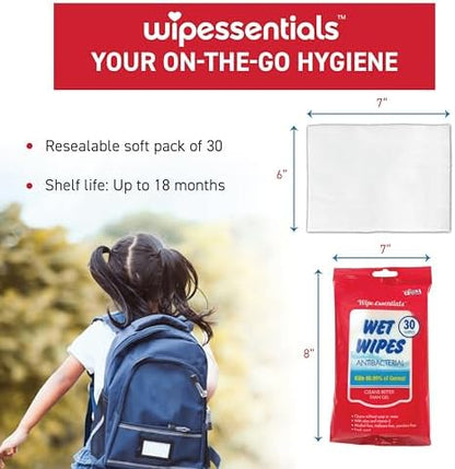 WipeEssentials Hand Sanitizer Hand Wipes for Adults and Kids - 90 wipes - 3 Packs of 30ct Hand Sanitizing Wipes, Travel Essentials - Image 5