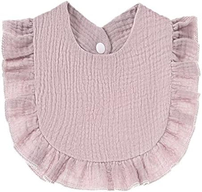 Soft muslin fabric texture of Nishine baby drool bibs