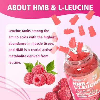 Supplement facts label on Meenccd HMB gummies