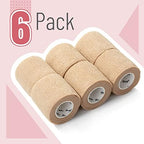 Cohesive medical tape roll showing close up of breathable porous texture