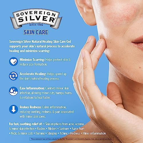 Non-greasy healing gel for eczema and minor skin infection support.