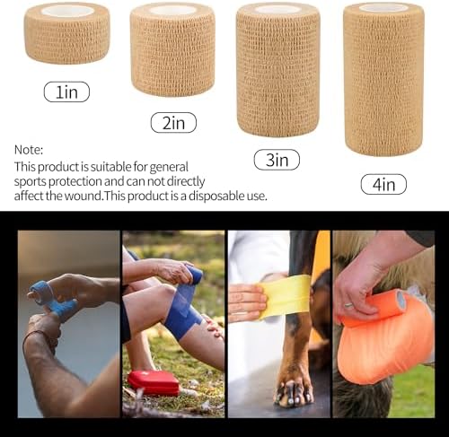 RUBY.Q athletic elastic tape roll being applied tightly around a wrist for support